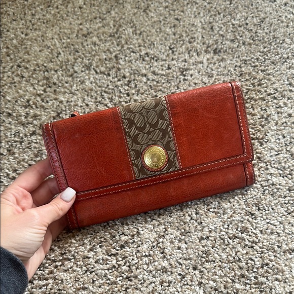 Coach signature bifold wallet - Picture 1 of 8